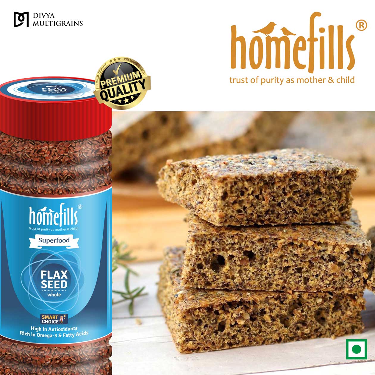 Homefills Flax Seeds Whole