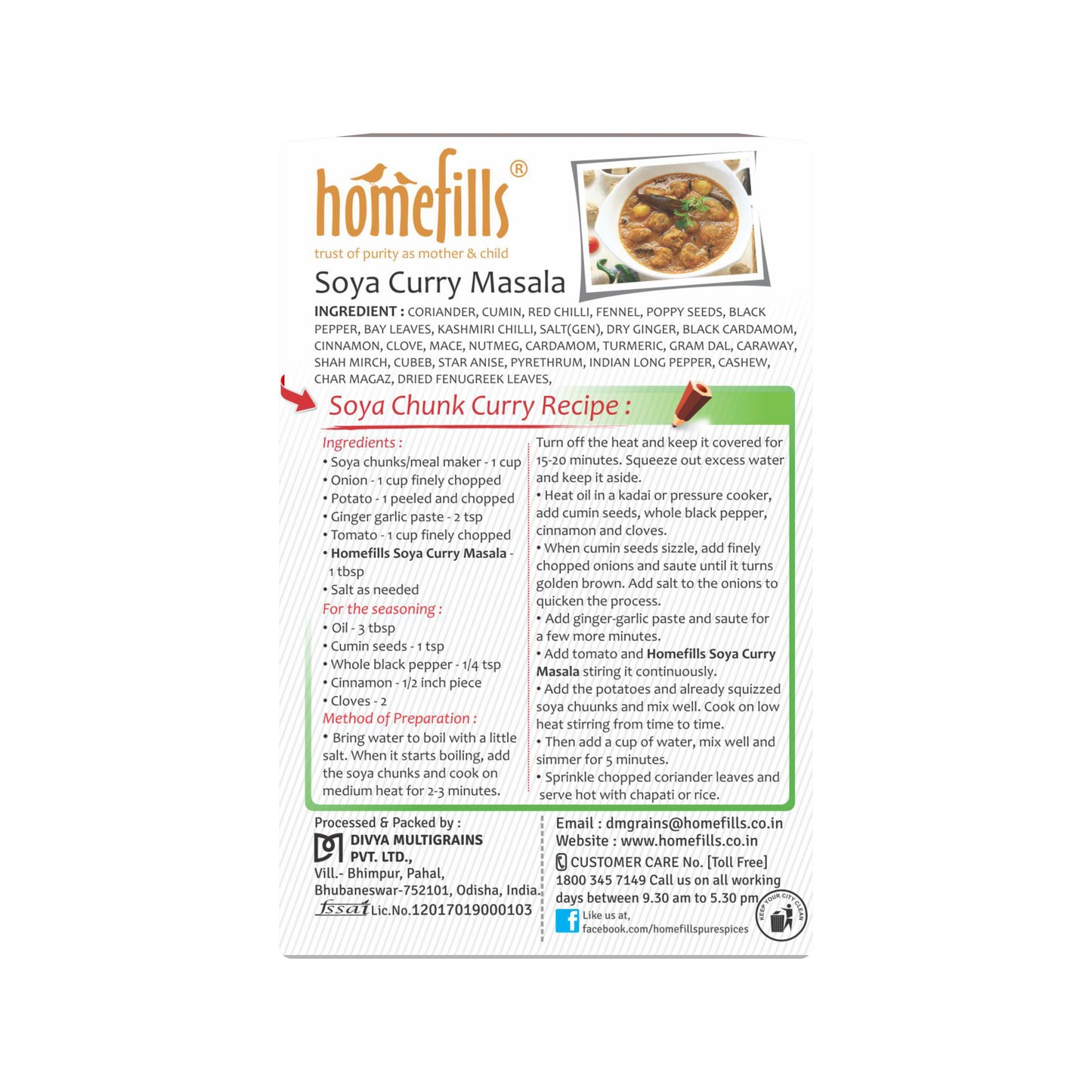 Homefills Soya Curry Masala