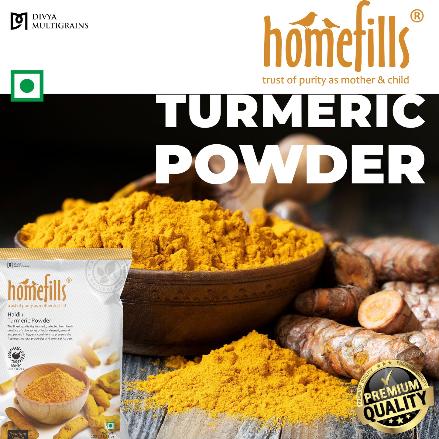 Homefills Haldi Powder (Turmeric Powder)