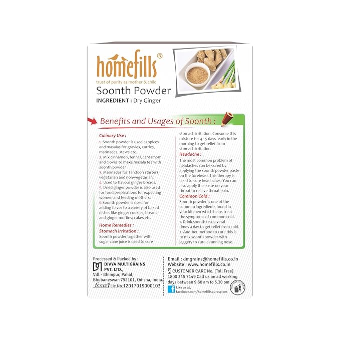Homefills Soonth Powder (Dry Ginger Powder)