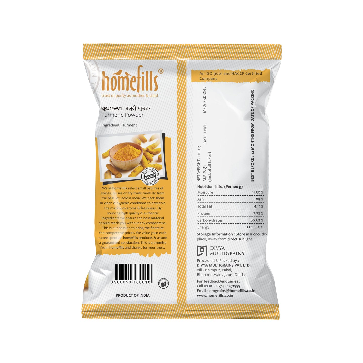 Homefills Haldi Powder (Turmeric Powder)